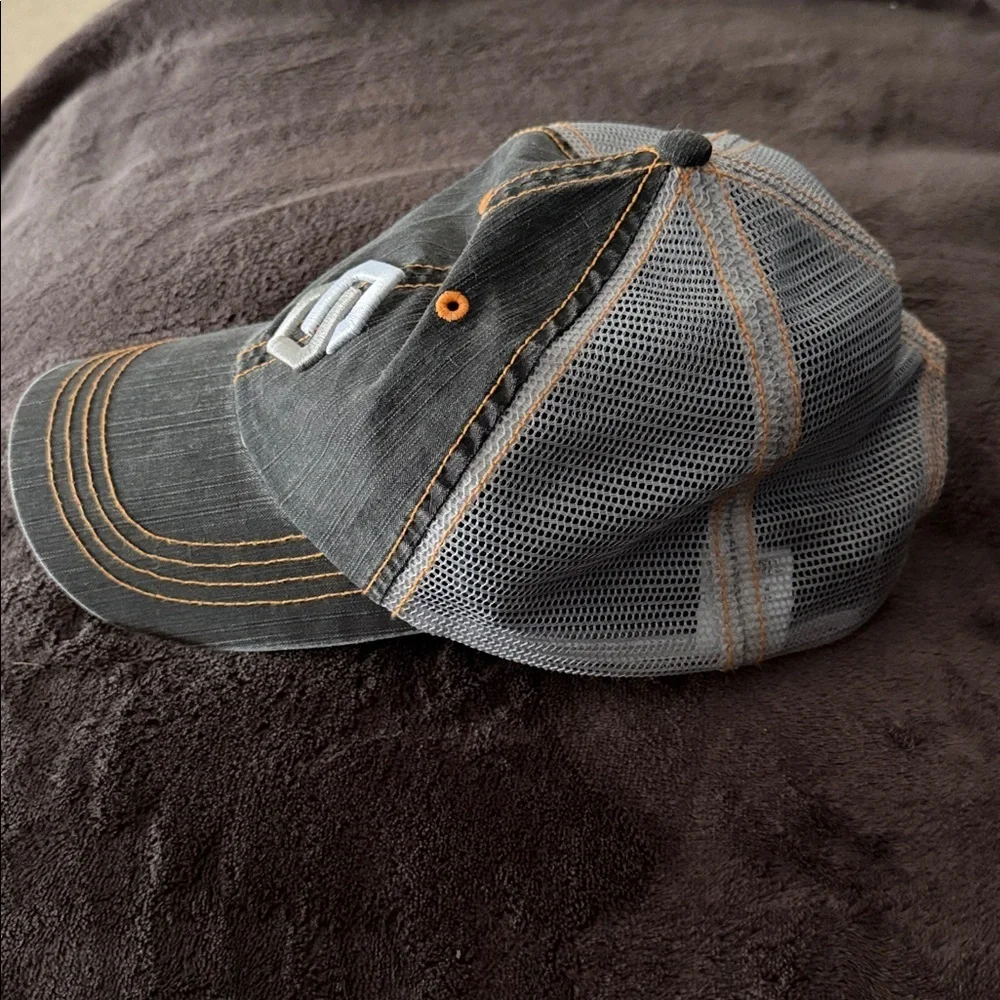 Scentlok Washed Logo Velcro Closure Hat Gray/Orange